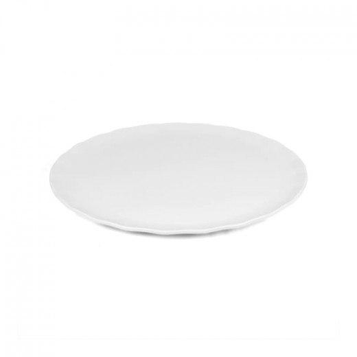 Vague Melamine Round Wavy Edge Serving Platter 18