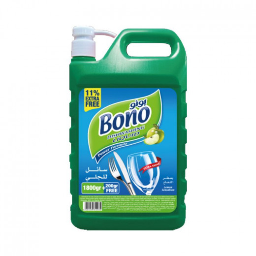 Bono dishwasher liquid, apple scent, 1.8 liter pump