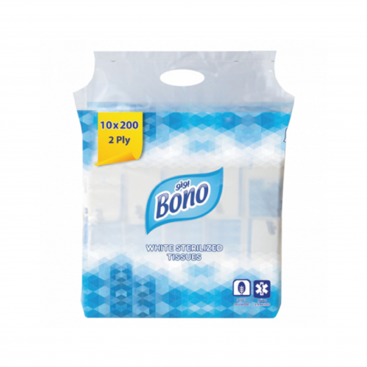Bono paper tissue 200 double sheets nylon 10*1