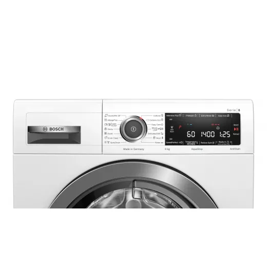 Bosch washing machine, frontloader fullsize 9 kg 1400 pm Serie | 8