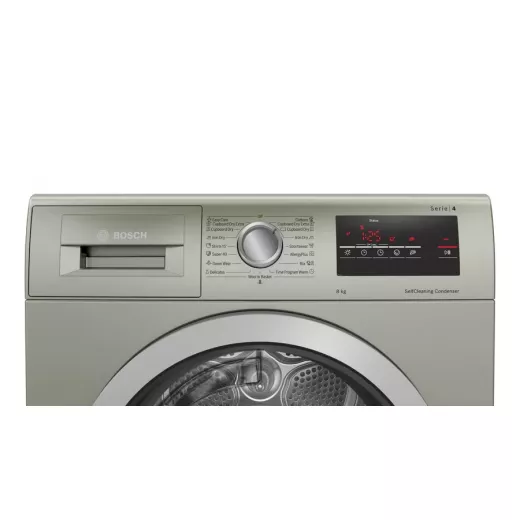 Bosch Serie | 4 condenser tumble dryer 8 kg silver inox