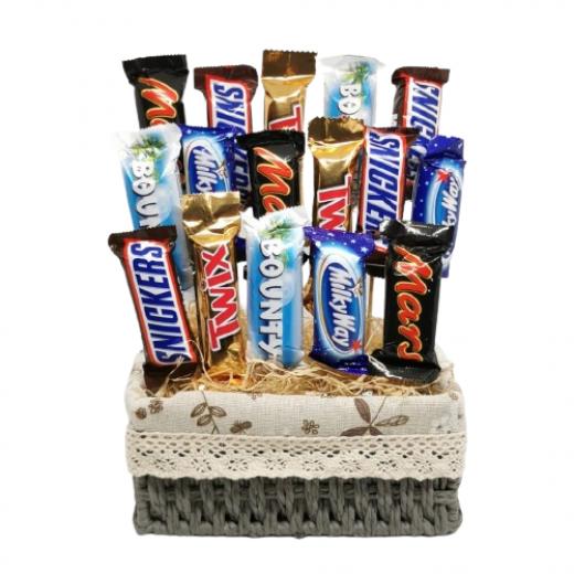 Chocolate Basket, Grey, Large Size