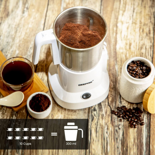 Geepas coffee grinder separate stainless steel blades 450w