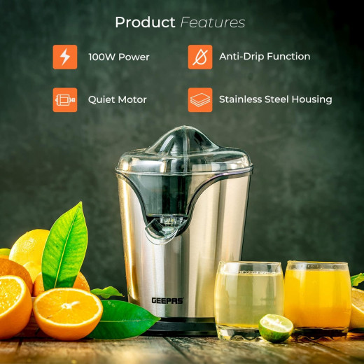 Geepas electric citrus juicer 100w