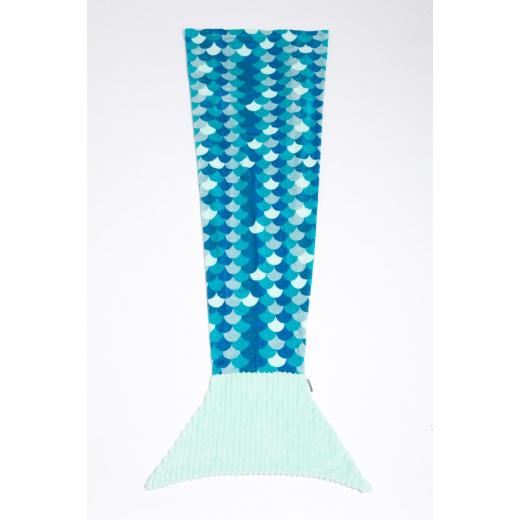 Kanguru sirena fleece mermaid blanket turquoise