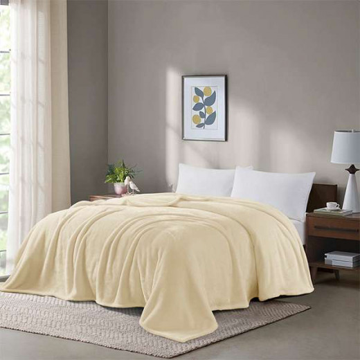 Nova Home Silky Blanket - King/Super King - Beige