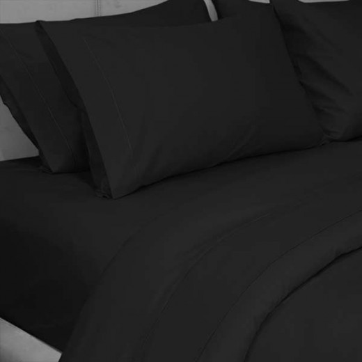 FieldCrest Duvet Cover  Plain King Black