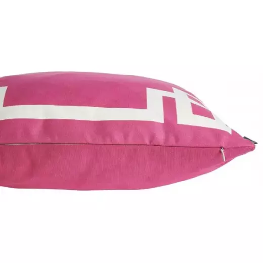 Nova Home Geometric Story Printed Cushion Cover, Pink Color, 45x45 Cm