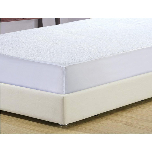 Nova Home Breath-Pro Waterproof Breathable Mattress Protector, White Color, 200*200 Cm