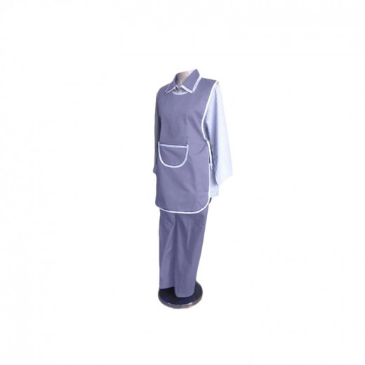 Cannon helper uniform set with short sleeves, purple color, 3 pieces