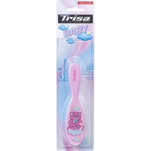 Trisa  baby hair brush with light bristles