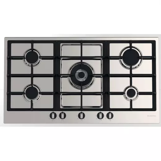 Ariston bi hob 90cm - gas - 5 burners - cast iron