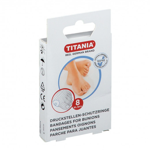 Titania bandages for bunions