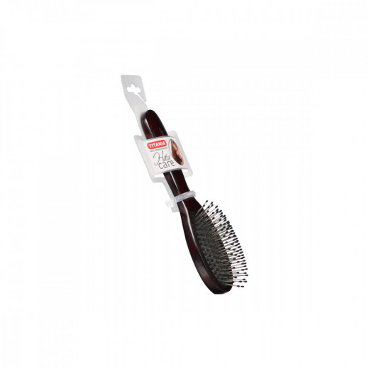 Titania wire massage brush wood dark