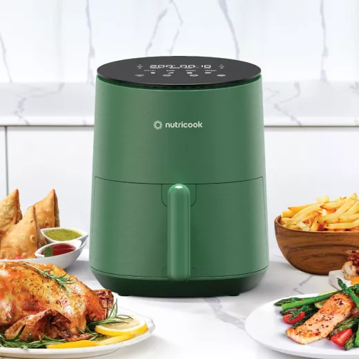 Nutricook air fryer mini 2 , 3.3l - green