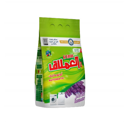 Al Emlaq Eco Clean  Low Foaming Powder Detergent Lavender, 3kg