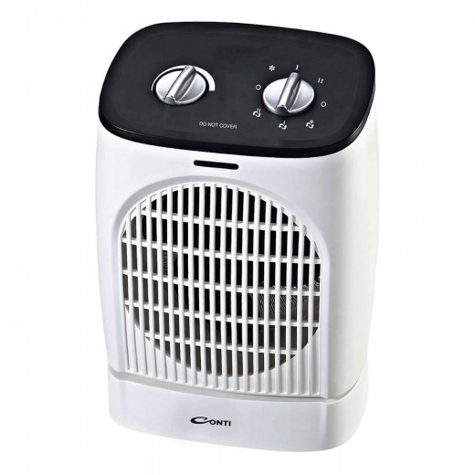 Conti Fan Electric Heater - White Color