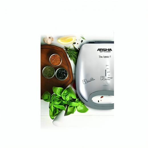 Arshia Sandwich Maker with 3 interchangeable plates Silver