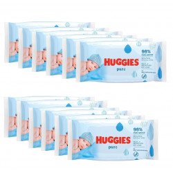 Huggies Pure Baby Wipes, 56 Wipes, 12 Packs