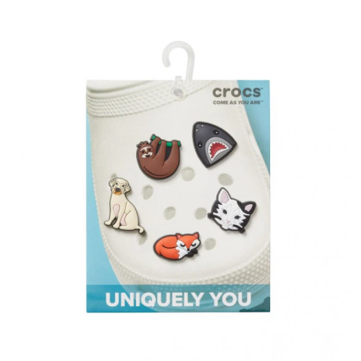 Crocs Jibbitz Symbol Shoe Charms for Crocs Jibbitz Animal Lover 5 Pack