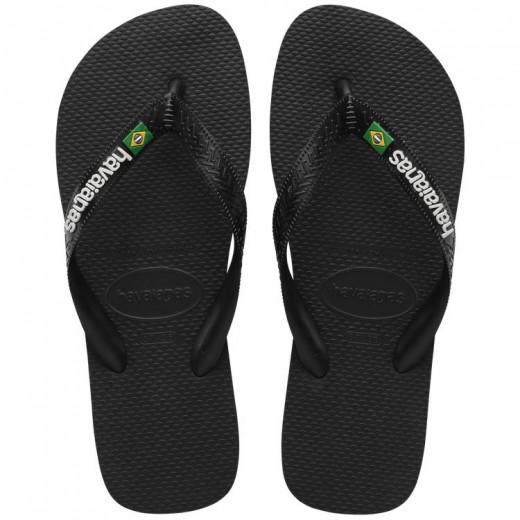 Havaianas Brasil Logo Black 31/32