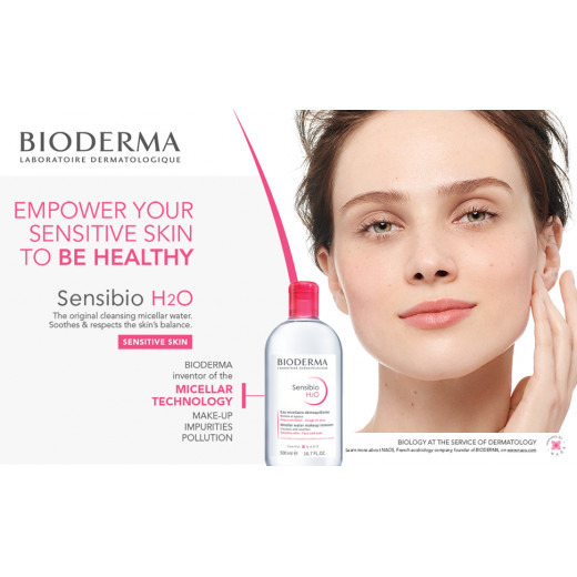 Bioderma Sensibio H2O Makeup Remover, 500 Ml, 2 Packs