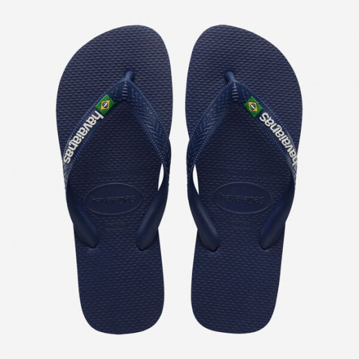 Havaianas Brasil Logo Navy Blue 39/40