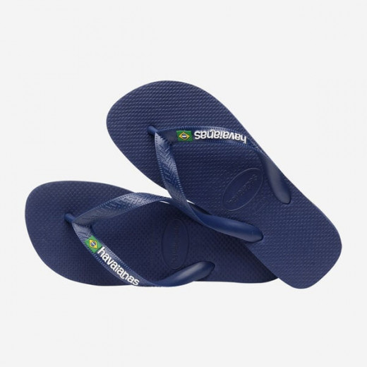 Havaianas Brasil Logo Navy Blue 35/36