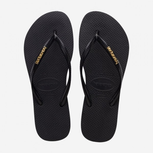 Havaianas Logo Mattalic Black/Gold 41/42