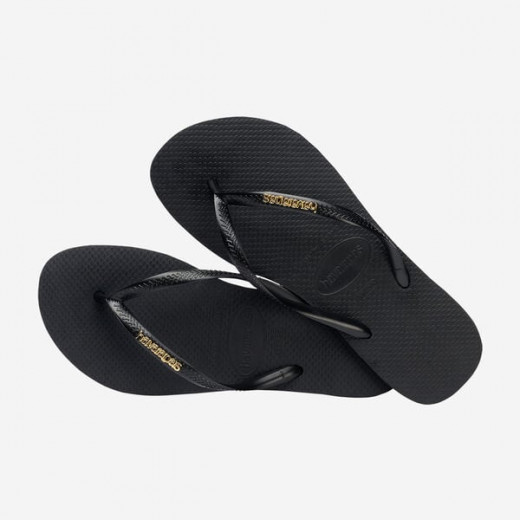 Havaianas Logo Mattalic Black/Gold 37/38