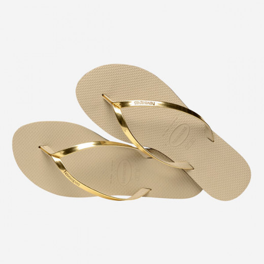 Havaianas You Metallic Sand Grey/light Golden 39/40