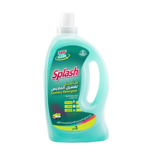 Splash Low Foam Concentrated Laundry Powder with Aquaclean Scent 3L