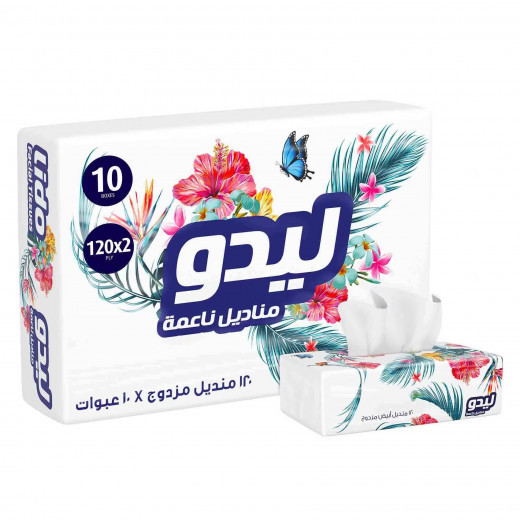 Facial Tissues Lido 120 X 10 Plies DAWN