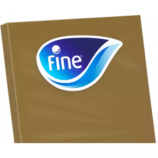 Table Napkins Fine GOLD 20 Sheets 3 Plies 33X33 cm (Carton of 01x12)