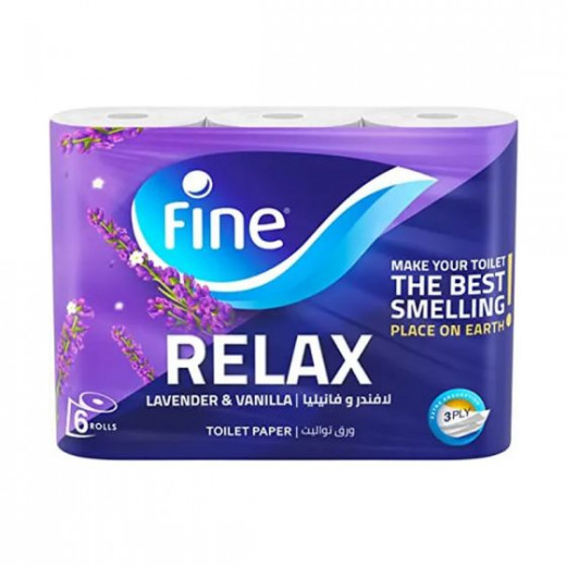 Toilet Tissue Relax Vanilla & Lavender 140 Sheets, 3 Plies 06x06 N DAWN