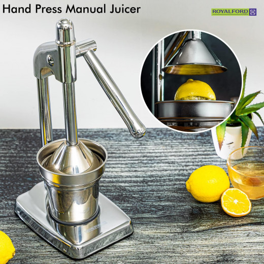 Royalford Stainless Steel Hand Juicer, Multi-Colour, RF8674