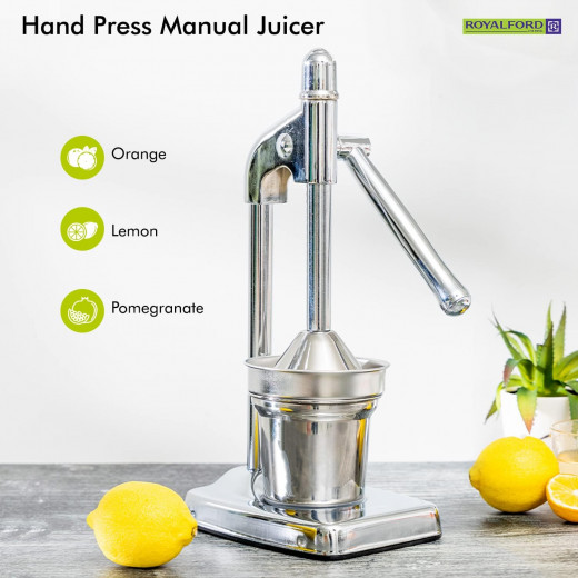 Royalford Stainless Steel Hand Juicer, Multi-Colour, RF8674