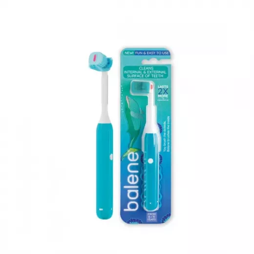 Balene Kids Toothbrush 6-11Years Blue