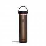 Hydro Flask Trail Series 24 oz. Wide Mouth Lightweight Insulated Bottle, OBSIDIAN