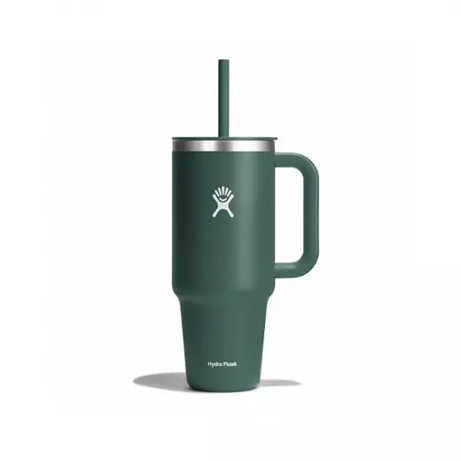 Hydro Flask - Travel Tumbler - Thermal Mug 1180 ml (40 oz) with Lockable Press-in Straw Lid, FIR