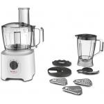 Moulinex Easy Force Food Processor, 800 Watts, 6 Attachments, White