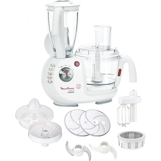 Power: 1000W Bowl Capacity: 3 Litre Blender capacity: 1.5 Litre Speed: 2 pulse Made in France Color: White