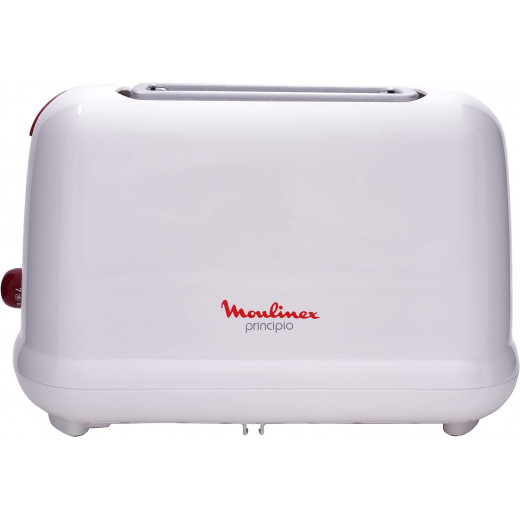 Moulinex 2 Slots Principio3 Toaster - Lt160127, White