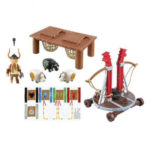 Playmobil Dragons Gobber The Belch With Sheep Sling