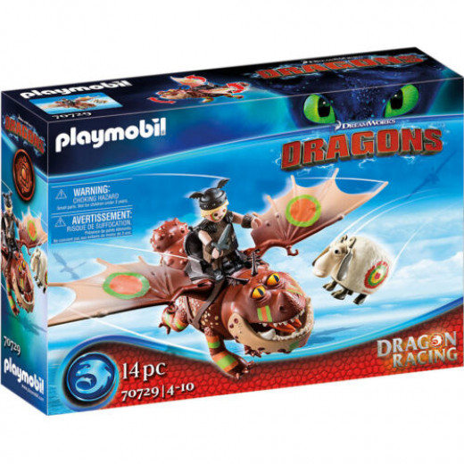 Playmobil Dreamworks Dragon Racing: Fishlegs And Meatlug