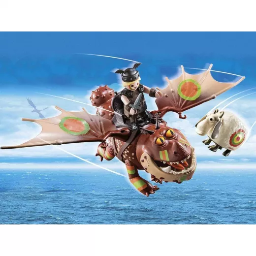 Playmobil Dreamworks Dragon Racing: Fishlegs And Meatlug