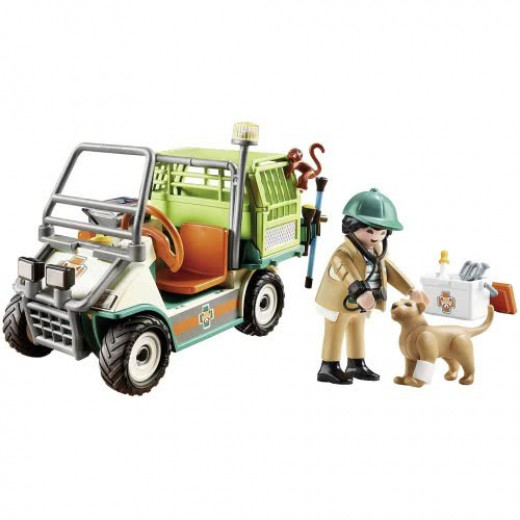 Playmobi  Family Fun Zoo Vet With Medical Cart