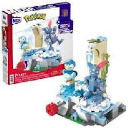 Pokémon Mega Construx Construction Set Piplup and Sneasel’s Snow Day