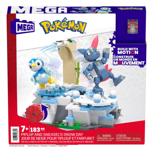 Pokémon Mega Construx Construction Set Piplup and Sneasel’s Snow Day