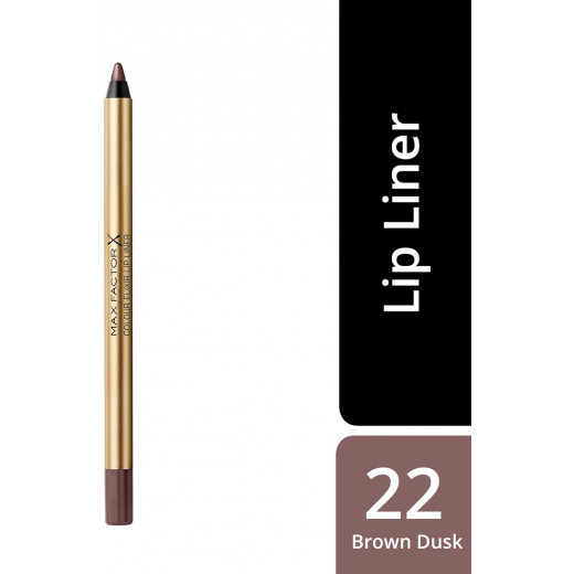 Max Factor Colour Elixir Lip Liner, 22 Brown Dusk, 1.2 g